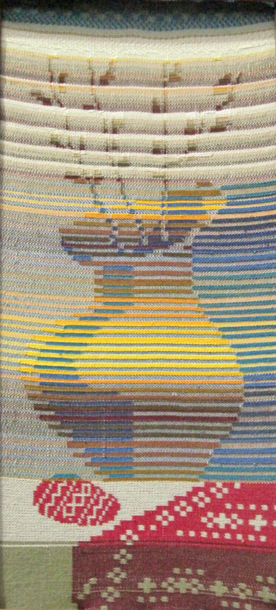 Декоративне панно «Веселий глек». 2011. Бавовна, вовна, ручне ткацтво